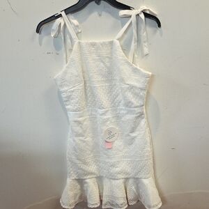 Lady Black Tie Elegant White Lace Dress
